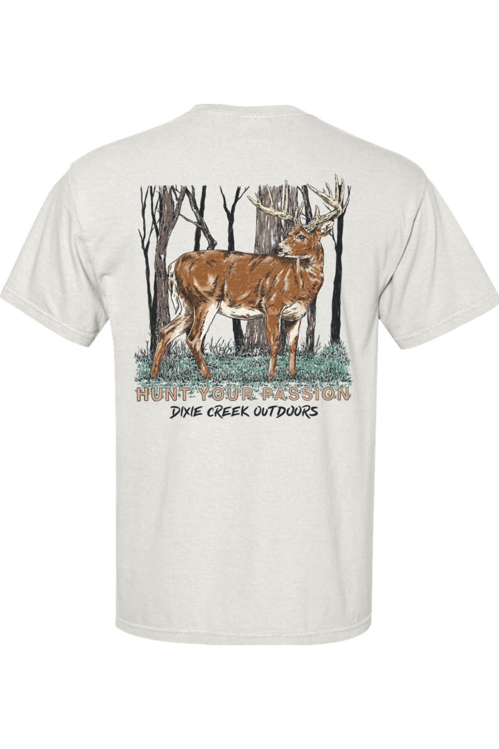 Adult Whitetail Madness - Comfort Colors Short Sleeve Pocket Shirt