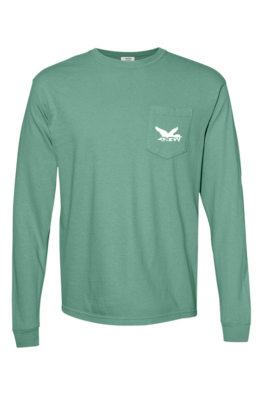 Adult Duck Chart - Comfort Colors Long Sleeve Pocket T-Shirt