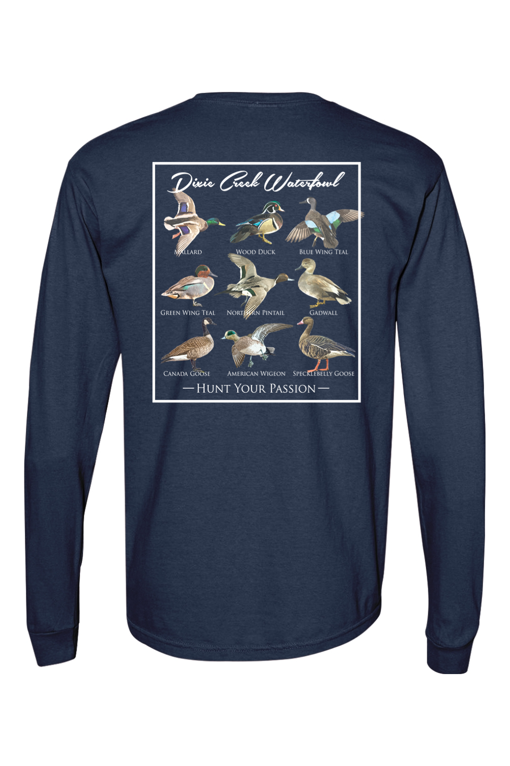 Adult Duck Chart - Comfort Colors Long Sleeve Pocket T-Shirt
