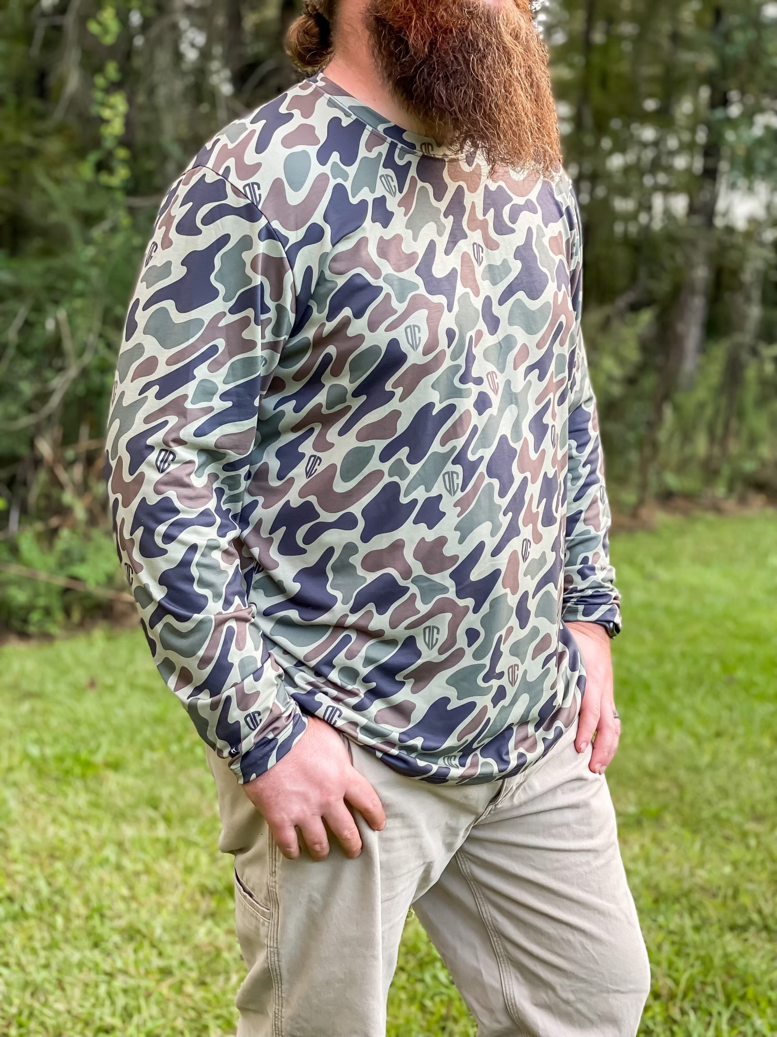 Vintage Mossy Oak Camouflage Long Sleeve Shirt