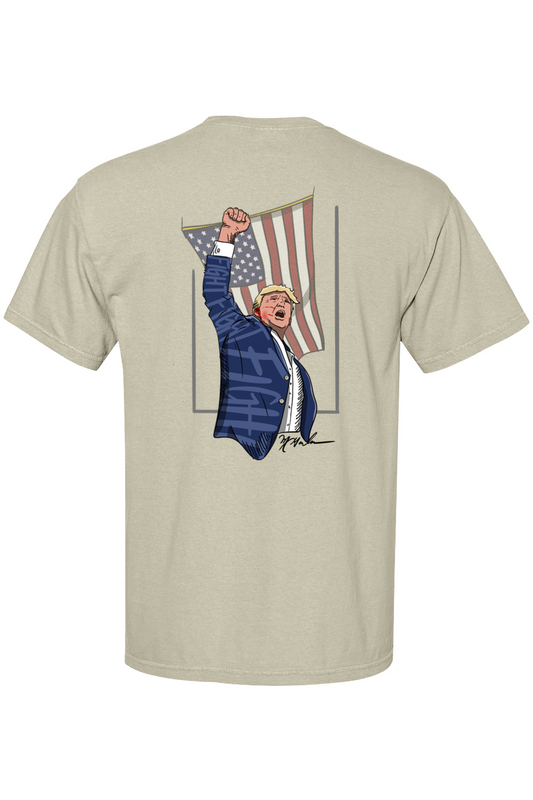 Adult Fight: The American Spirit - Comfort Colors Short Sleeve Pocket Shirt