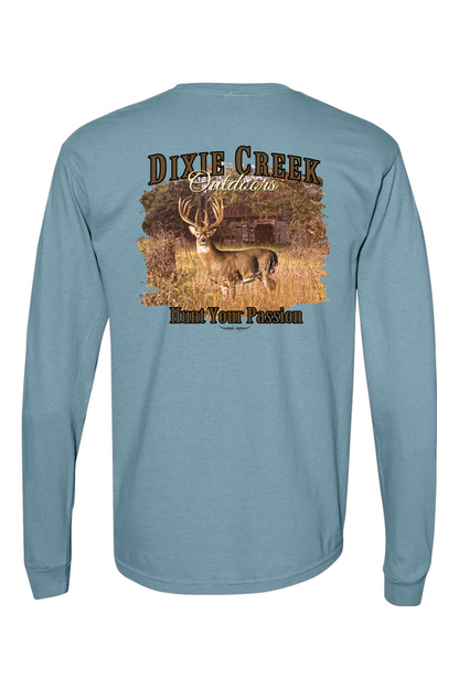 Adult DCO Whitetail - Comfort Colors Long Sleeve Pocket T-Shirt