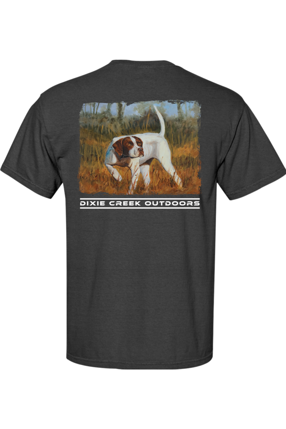 Adult Dixie Creek Pointer - Comfort Colors Short Sleeve Pocket Shirt