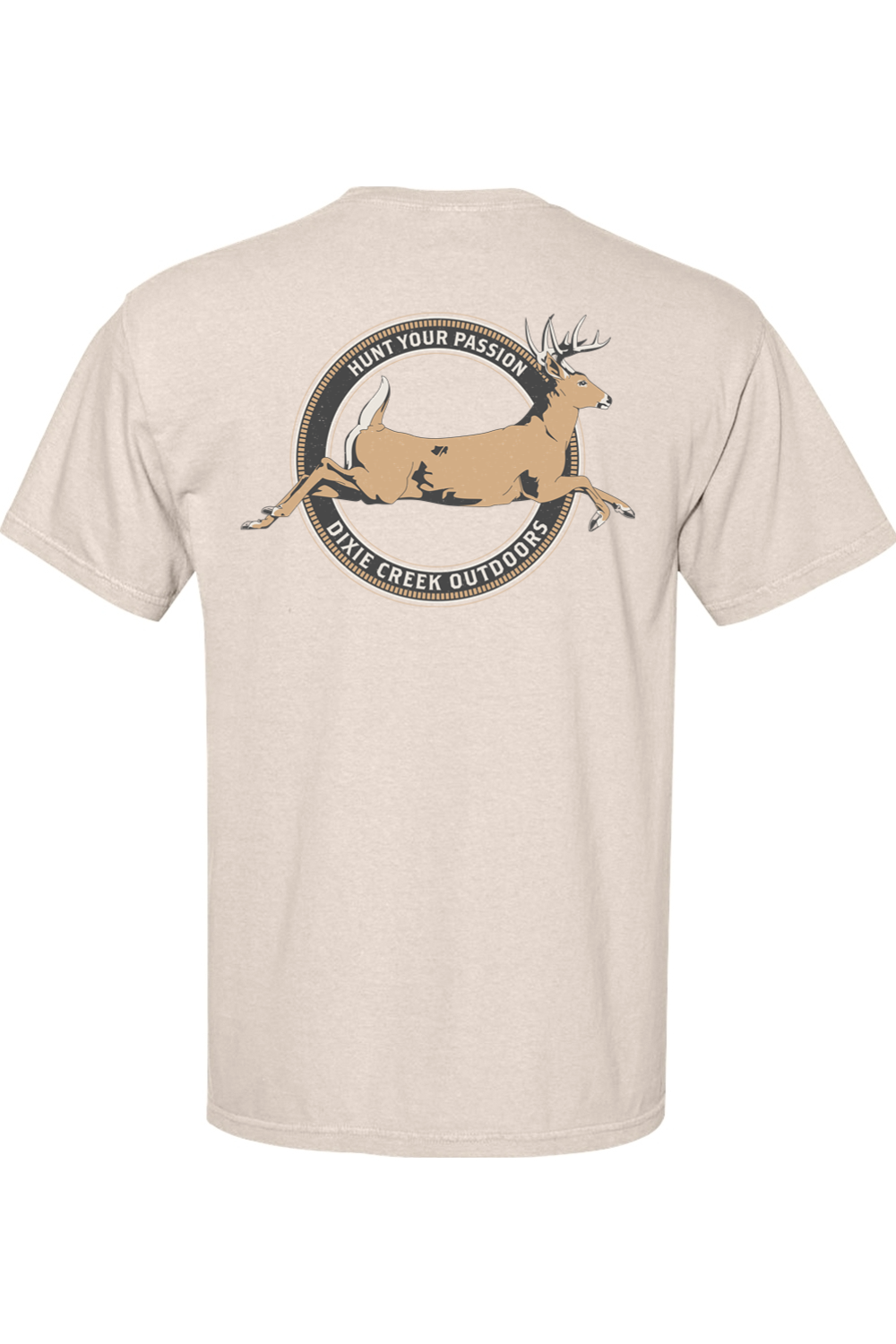 Adult Whitetail Crossing - Comfort Colors Short Sleeve Pocket Shirt