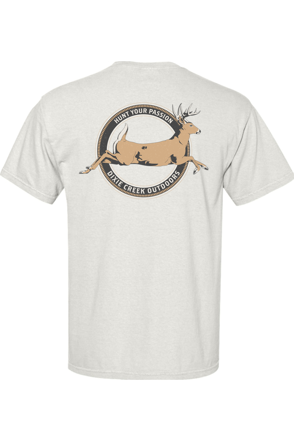 Adult Whitetail Crossing - Comfort Colors Short Sleeve Pocket Shirt