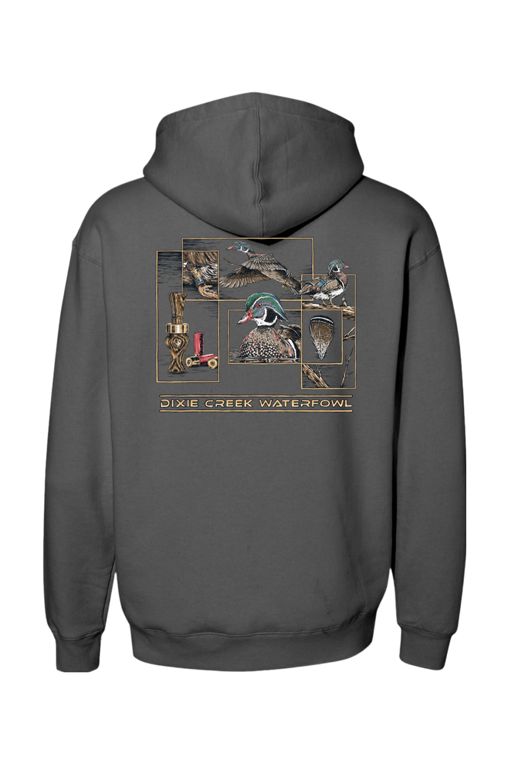 Adult Wood Duck Collage - Heavyweight Hooded Sweatshirt