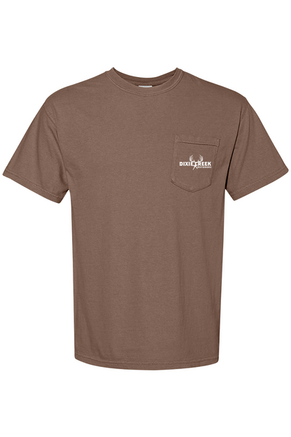 Adult Shed Dog - Comfort Colors Short Sleeve Pocket Shirt