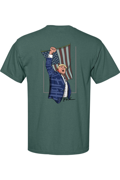Adult Fight: The American Spirit - Comfort Colors Short Sleeve Pocket Shirt
