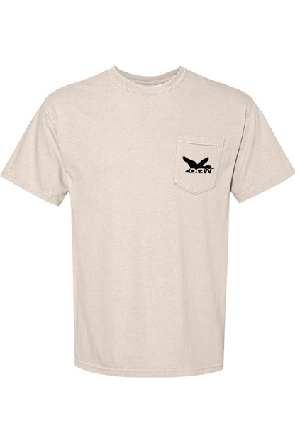 Adult Wood Duck Collage - Comfort Colors Short Sleeve Pocket Shirt