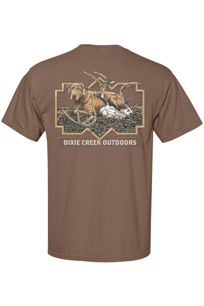 Adult Shed Dog - Comfort Colors Short Sleeve Pocket Shirt