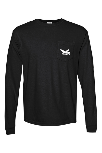 Adult Doubled Up - Comfort Colors Long Sleeve Pocket T-Shirt