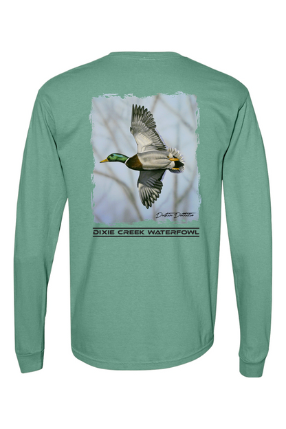 Adult DCW Mallard - Comfort Colors Long Sleeve Pocket T-Shirt