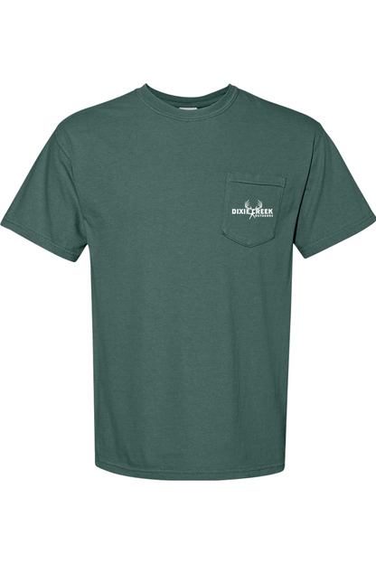 Adult Shed Dog - Comfort Colors Short Sleeve Pocket Shirt