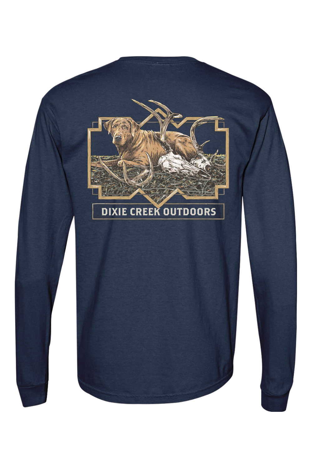 Adult Shed Dog - Comfort Colors Long Sleeve Pocket T-Shirt