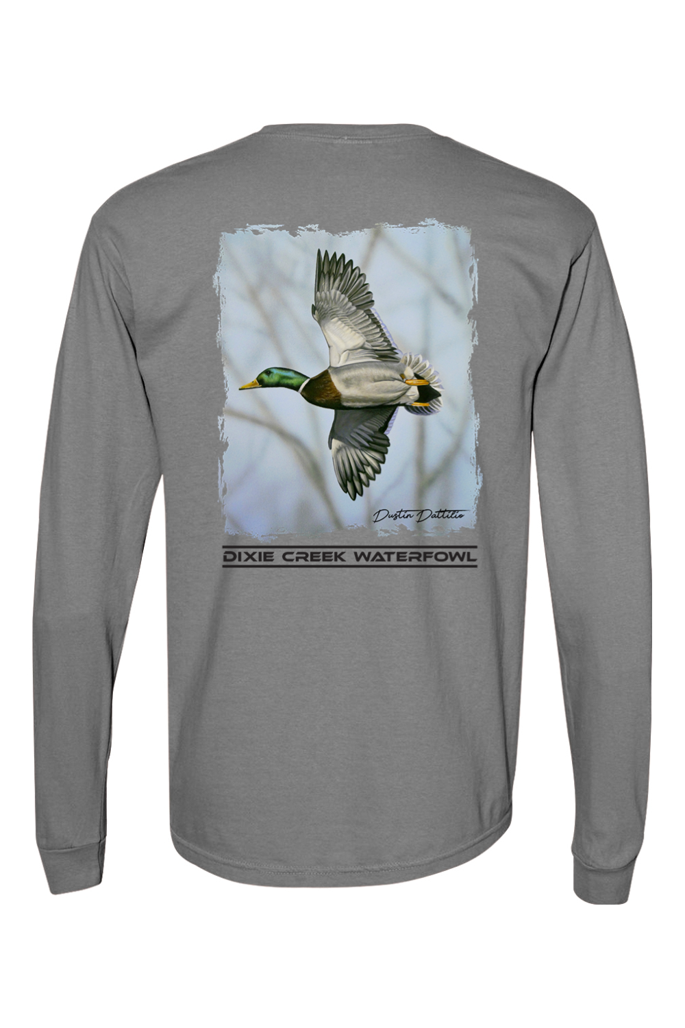 Adult DCW Mallard - Comfort Colors Long Sleeve Pocket T-Shirt