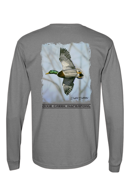 Adult DCW Mallard - Comfort Colors Long Sleeve Pocket T-Shirt