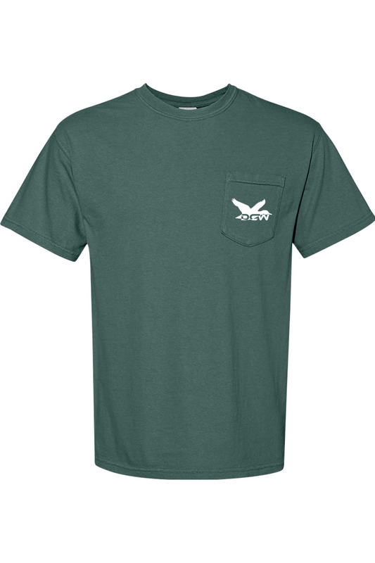 Adult Dixie Creek Pointer - Comfort Colors Short Sleeve Pocket Shirt