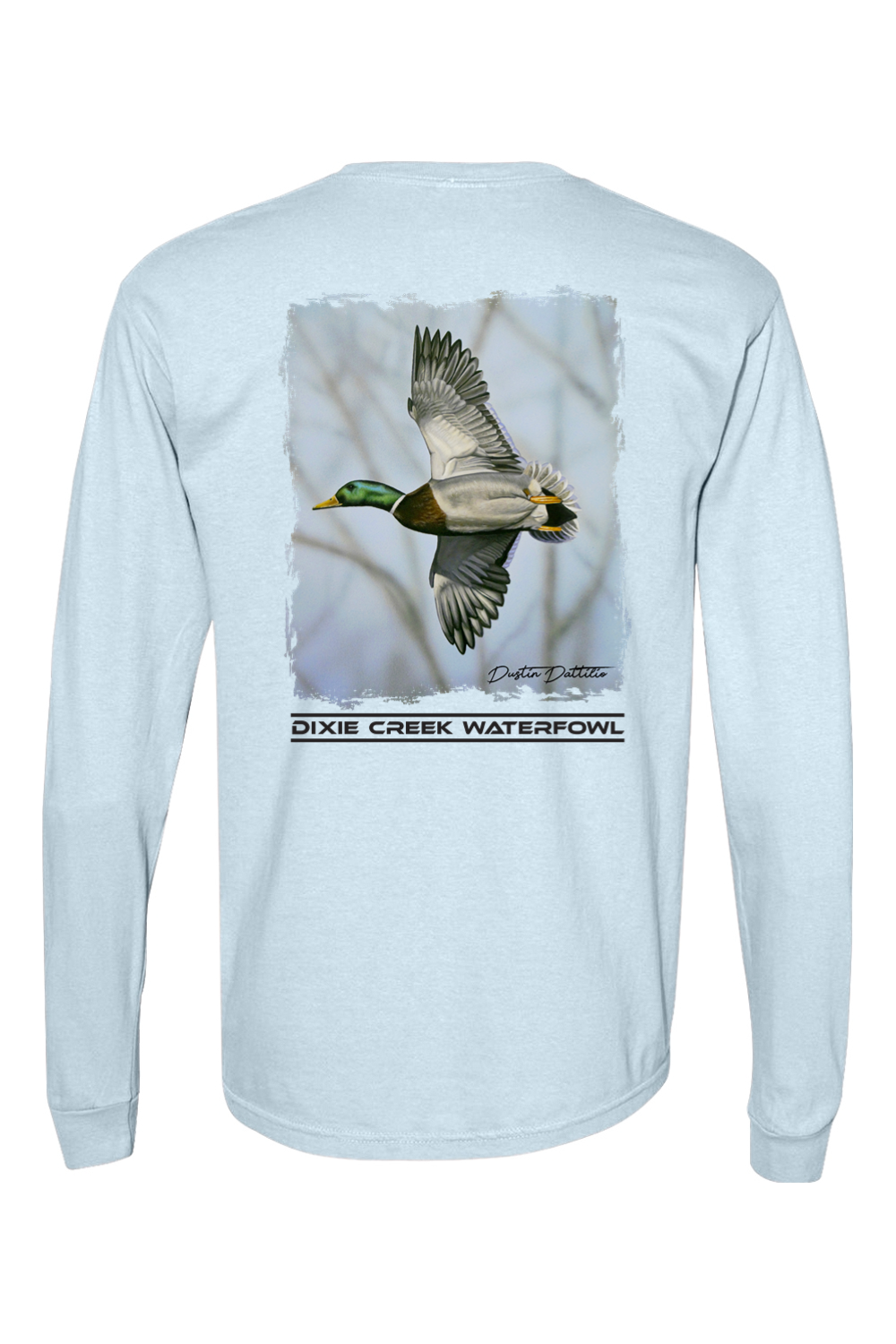 Adult DCW Mallard - Comfort Colors Long Sleeve Pocket T-Shirt