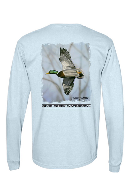 Adult DCW Mallard - Comfort Colors Long Sleeve Pocket T-Shirt