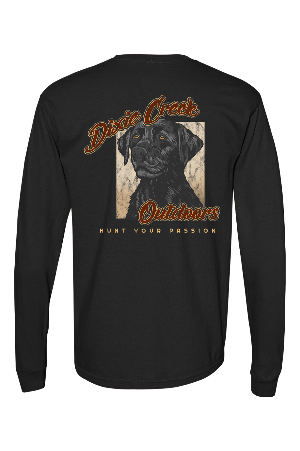 Adult Dixie Lab - Comfort Colors Long Sleeve Pocket T-Shirt