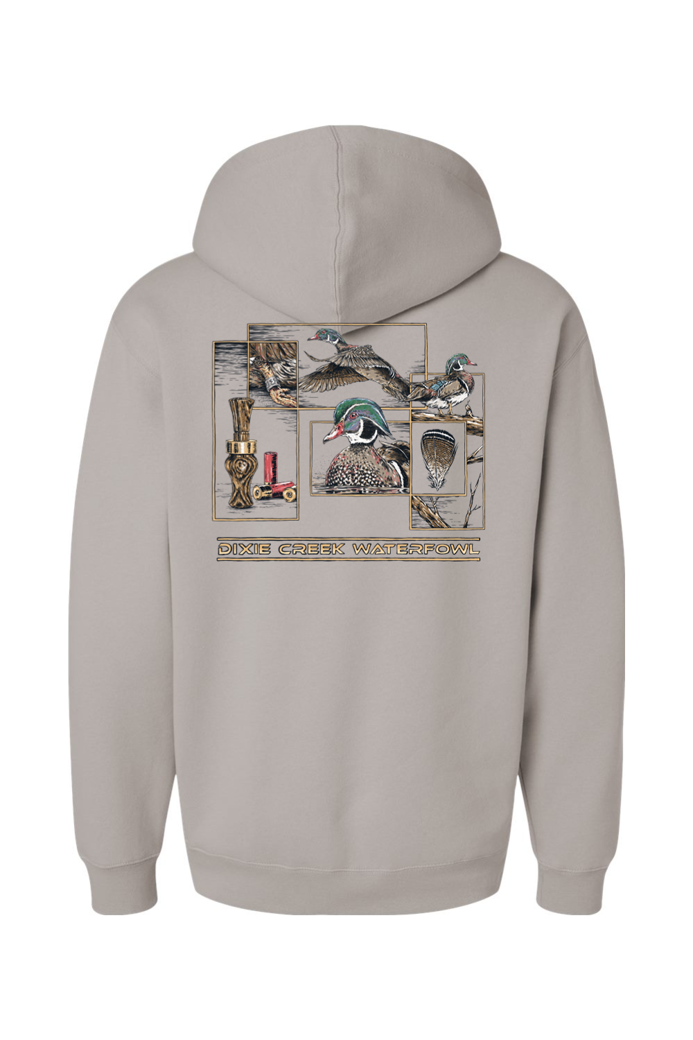 Adult Wood Duck Collage - Heavyweight Hooded Sweatshirt