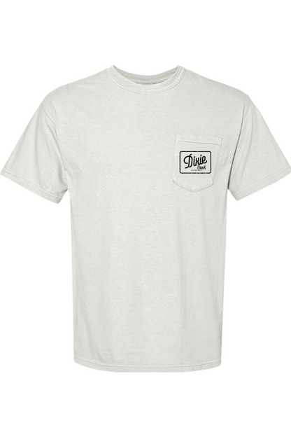 Adult Southern Saturday Nights - Comfort Colors Short Sleeve Pocket Shirt