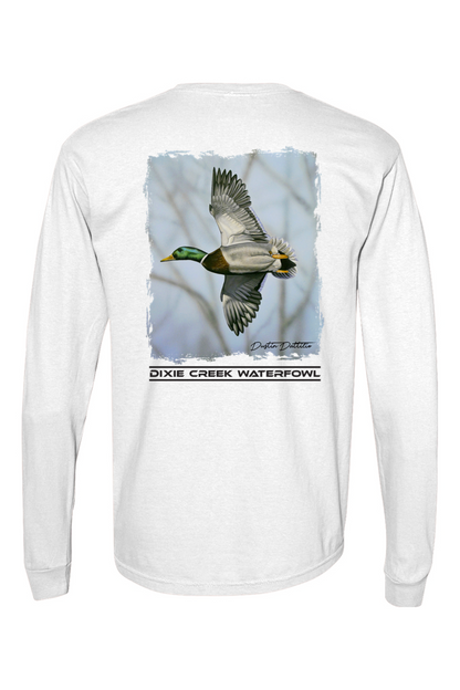 Adult DCW Mallard - Comfort Colors Long Sleeve Pocket T-Shirt