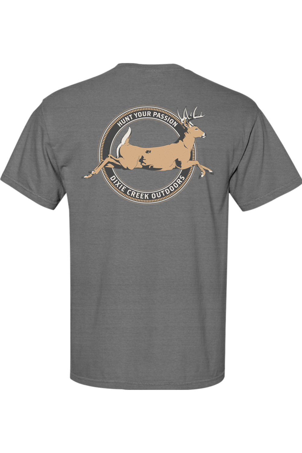 Adult Whitetail Crossing - Comfort Colors Short Sleeve Pocket Shirt