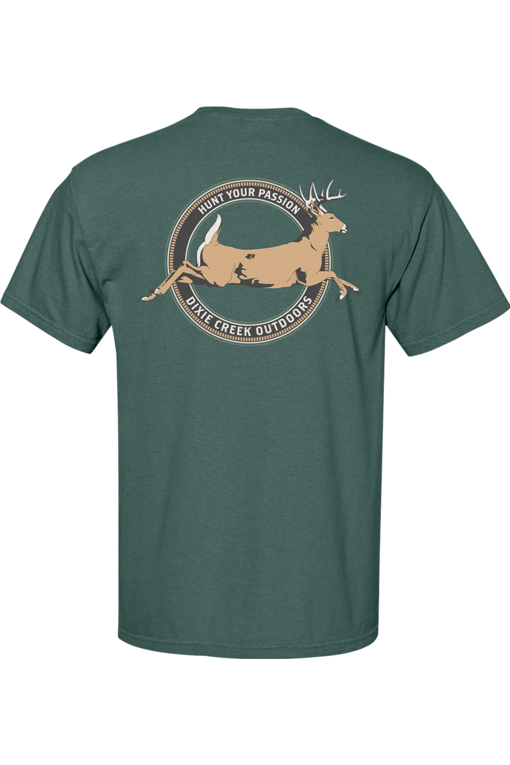 Adult Whitetail Crossing - Comfort Colors Short Sleeve Pocket Shirt