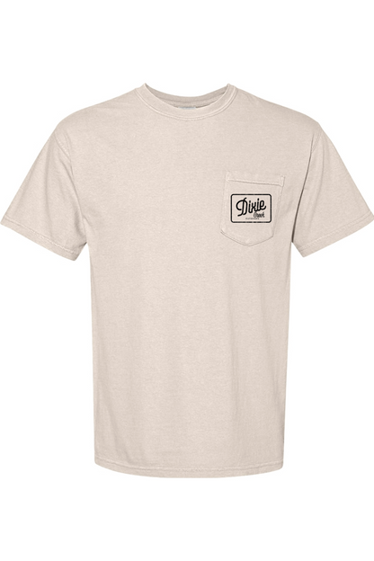 Adult Southern Saturday Nights - Comfort Colors Short Sleeve Pocket Shirt