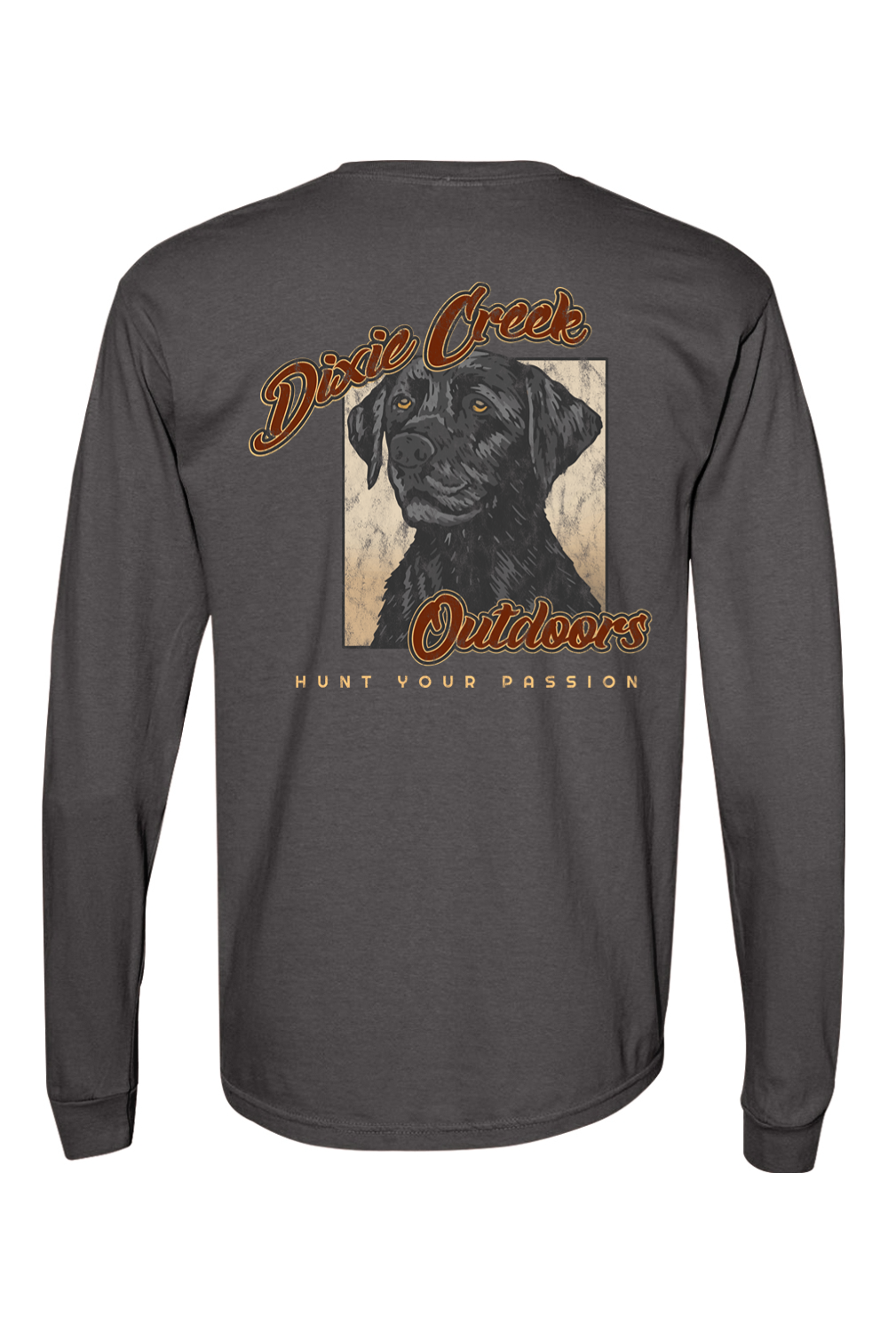 Adult Dixie Lab - Comfort Colors Long Sleeve Pocket T-Shirt