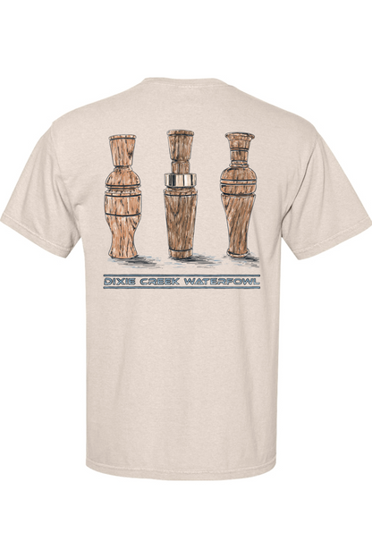 Adult Wooden Trio - Comfort Colors Short Sleeve Pocket Shirt