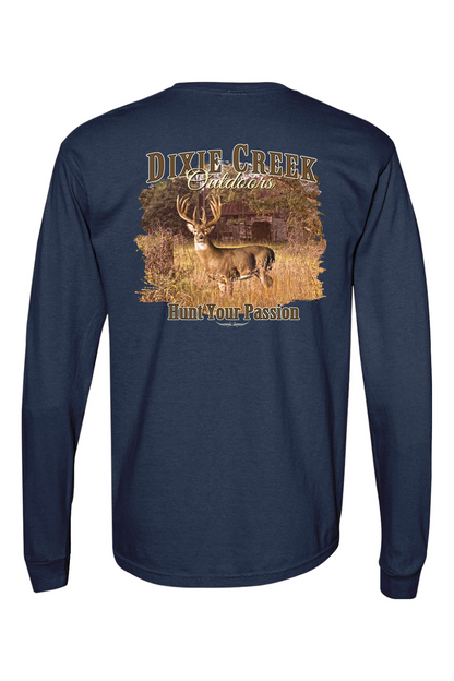 Adult DCO Whitetail - Comfort Colors Long Sleeve Pocket T-Shirt