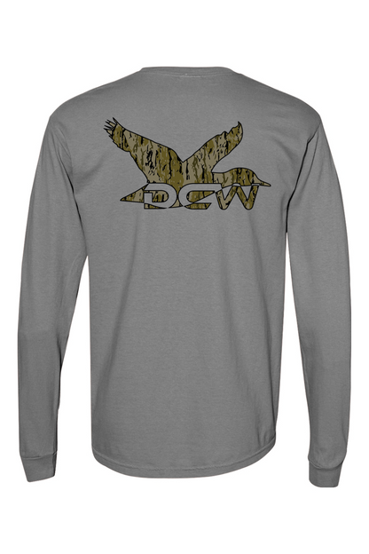 Adult Oak Creek Camo - Comfort Colors Long Sleeve Pocket T-Shirt