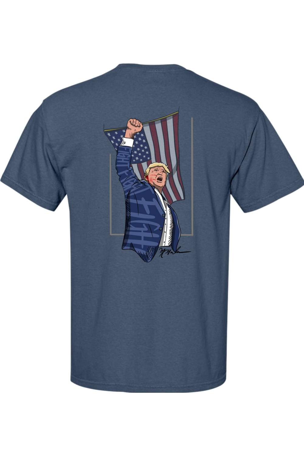 Adult Fight: The American Spirit - Comfort Colors Short Sleeve Pocket Shirt