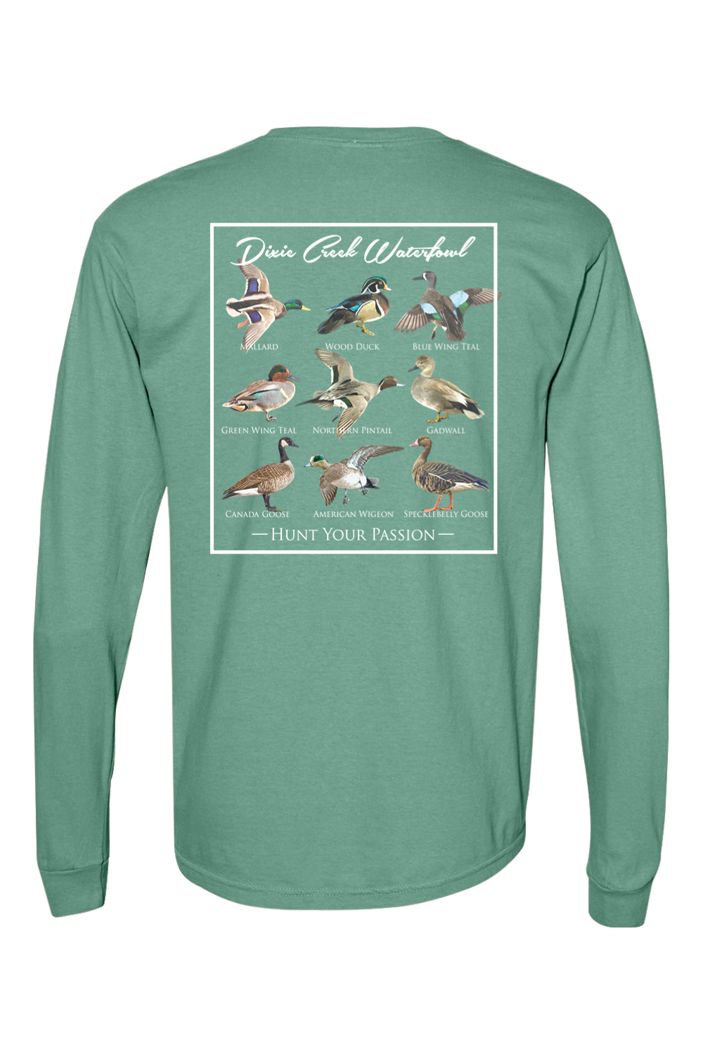 Adult Duck Chart - Comfort Colors Long Sleeve Pocket T-Shirt