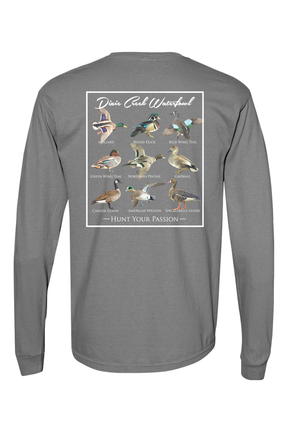Adult Duck Chart - Comfort Colors Long Sleeve Pocket T-Shirt