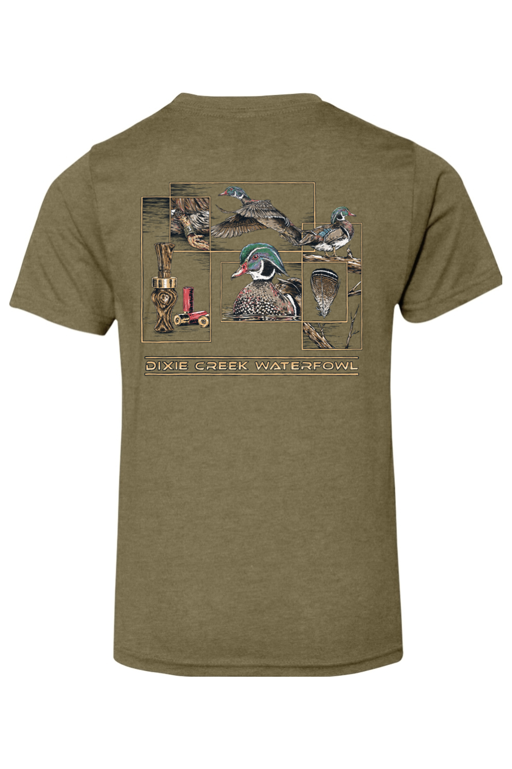 Youth Wood Duck Collage - Next Level CVC Crew