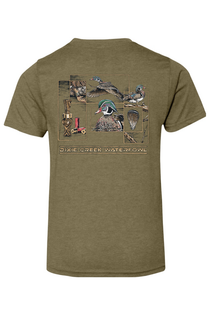 Youth Wood Duck Collage - Next Level CVC Crew