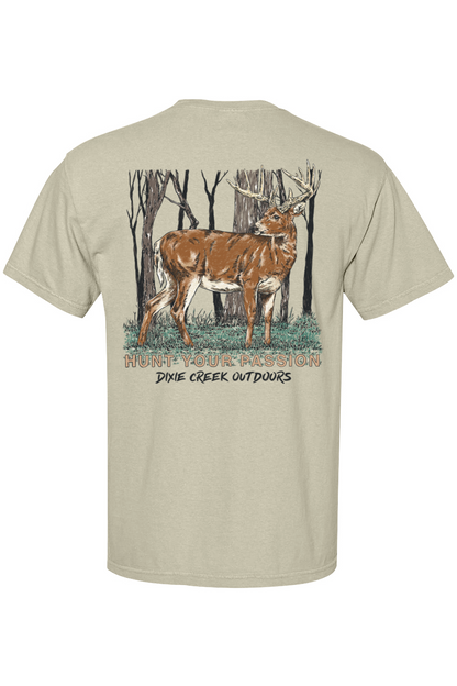 Adult Whitetail Madness - Comfort Colors Short Sleeve Pocket Shirt
