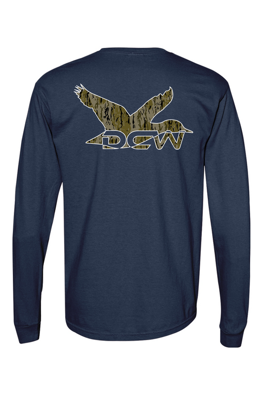 Adult Oak Creek Camo - Comfort Colors Long Sleeve Pocket T-Shirt