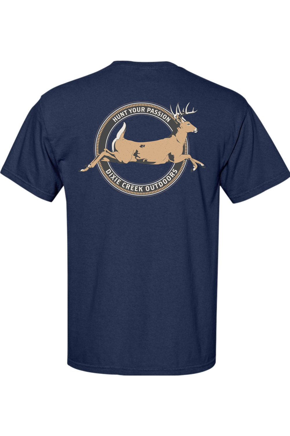 Adult Whitetail Crossing - Comfort Colors Short Sleeve Pocket Shirt