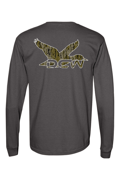 Adult Oak Creek Camo - Comfort Colors Long Sleeve Pocket T-Shirt