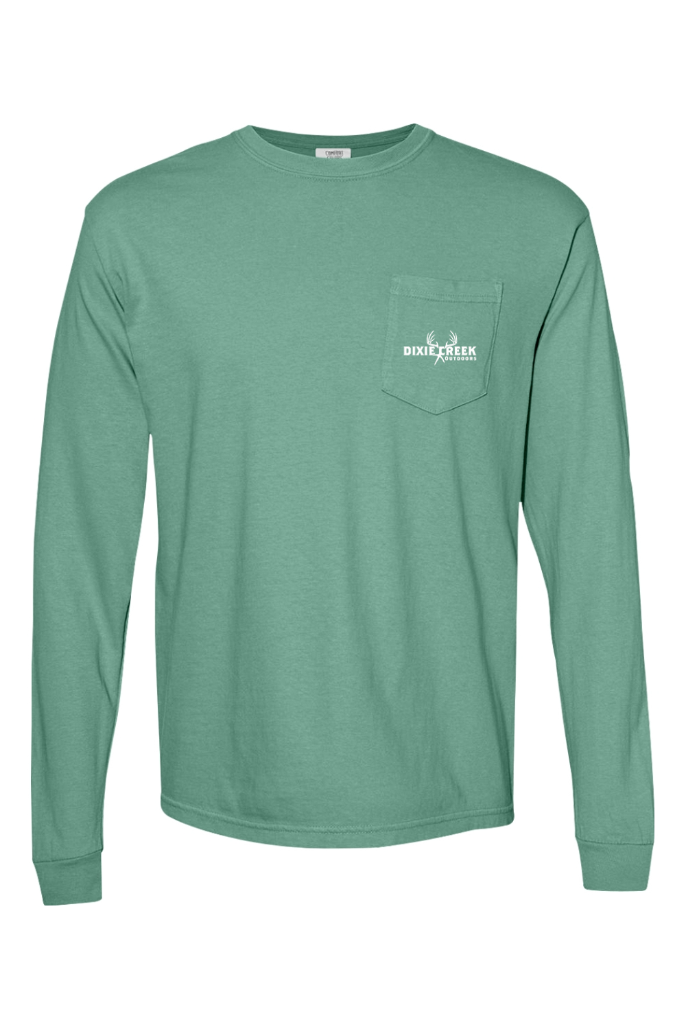 Adult Shed Dog - Comfort Colors Long Sleeve Pocket T-Shirt