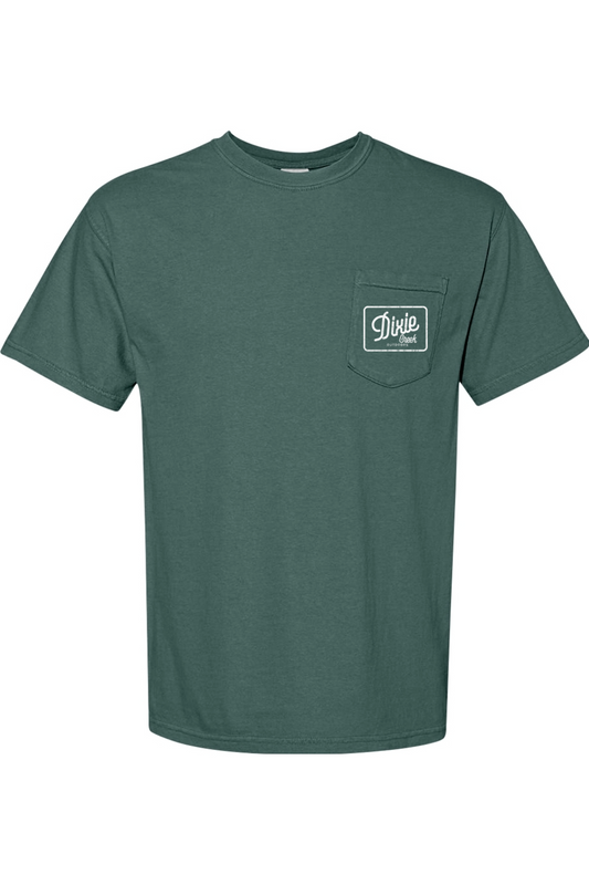 Adult Southern Saturday Nights - Comfort Colors Short Sleeve Pocket Shirt