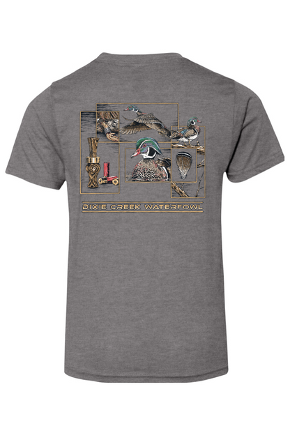 Youth Wood Duck Collage - Next Level CVC Crew