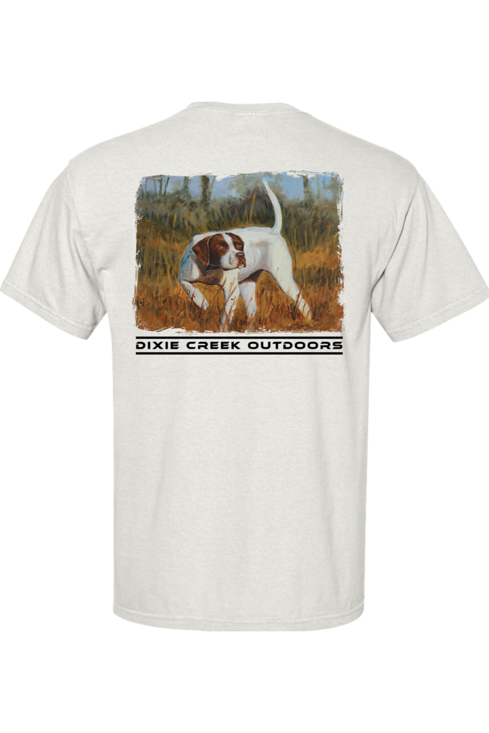Adult Dixie Creek Pointer - Comfort Colors Short Sleeve Pocket Shirt
