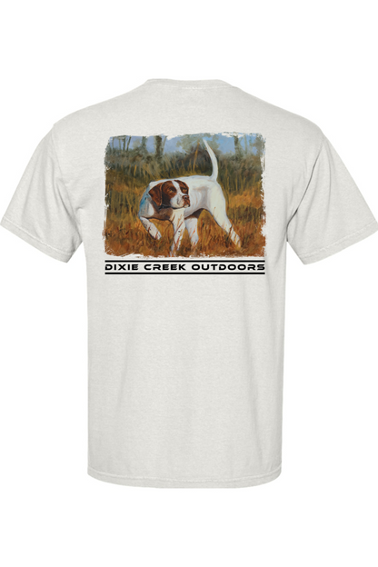 Adult Dixie Creek Pointer - Comfort Colors Short Sleeve Pocket Shirt