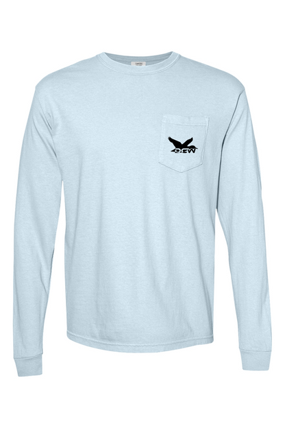 Adult DCW Mallard - Comfort Colors Long Sleeve Pocket T-Shirt