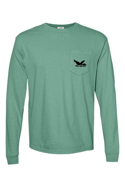 Adult DCW Mallard - Comfort Colors Long Sleeve Pocket T-Shirt